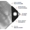 Tarpco Safety Heavy Duty Tarp, 30 ft x 0.5 mm H x 20 ft W, 10 Mil, Silver/Black, Polyethylene TS-151-20X30 - alternate 7
